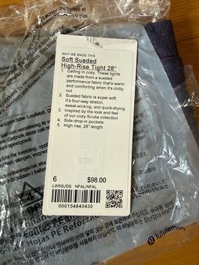 lululemon athletica Soft Sueded High-Rise Tights in Deep Purple